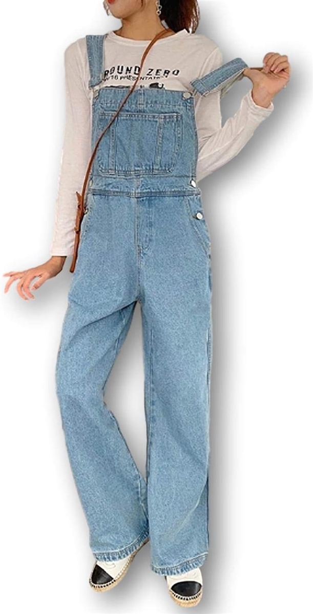 カナエルンデニム オーバーオール レディース オールインワン