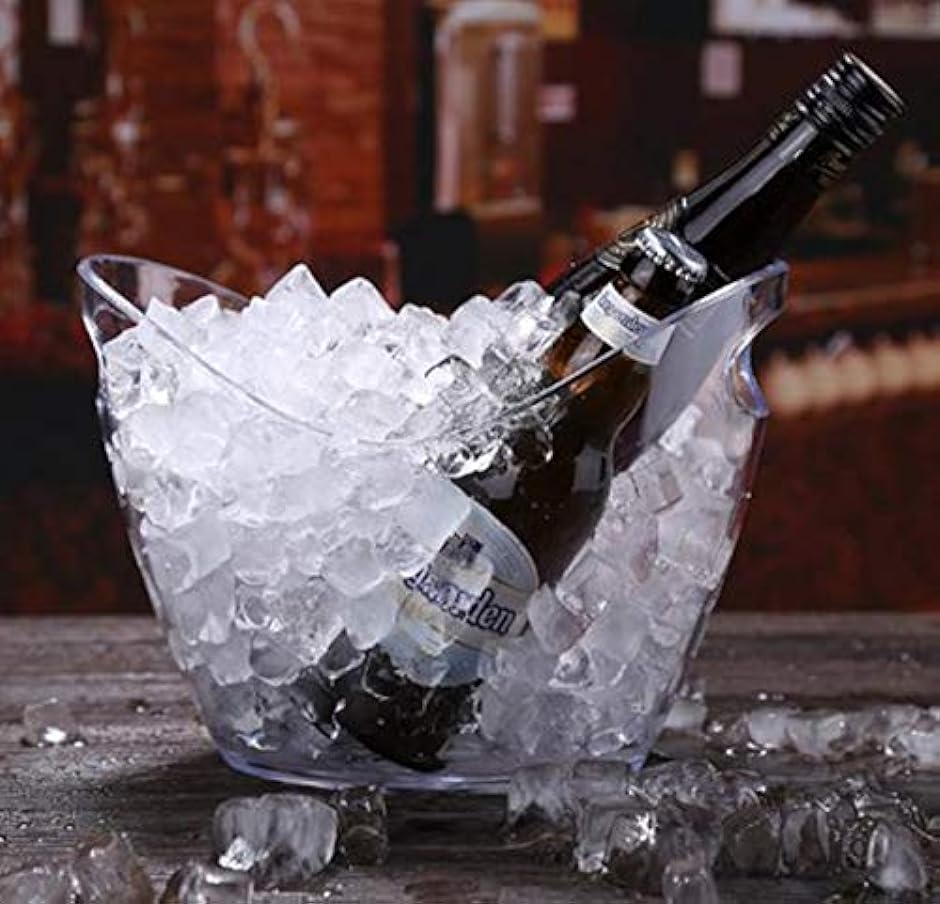 アクリル ワインクーラー シャンパン 氷 クリア パーティー 大型 容量 4リットル 118｜horikku｜03
