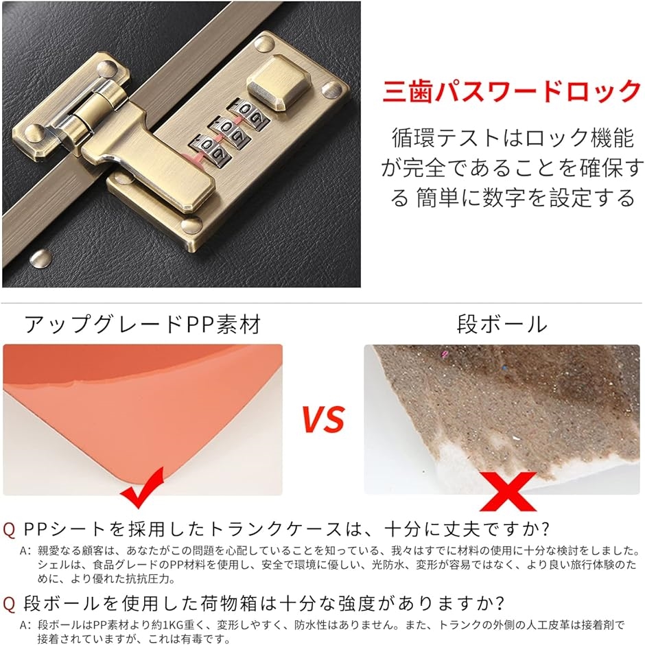 トランクケース キャリーバッグ 革 レトロ おしゃれ かわいい 超
