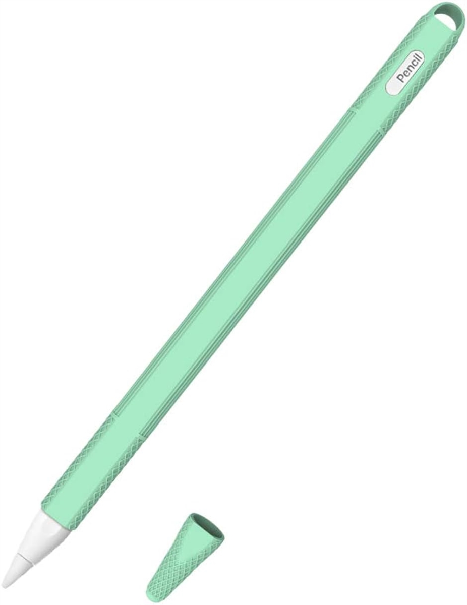 Apple Pencil 第2世代 ケース 落下 傷つけ防止 ペンシル カバー シリコン製 充電時キャップの紛失を防ぐ /( Cyan)｜horikku
