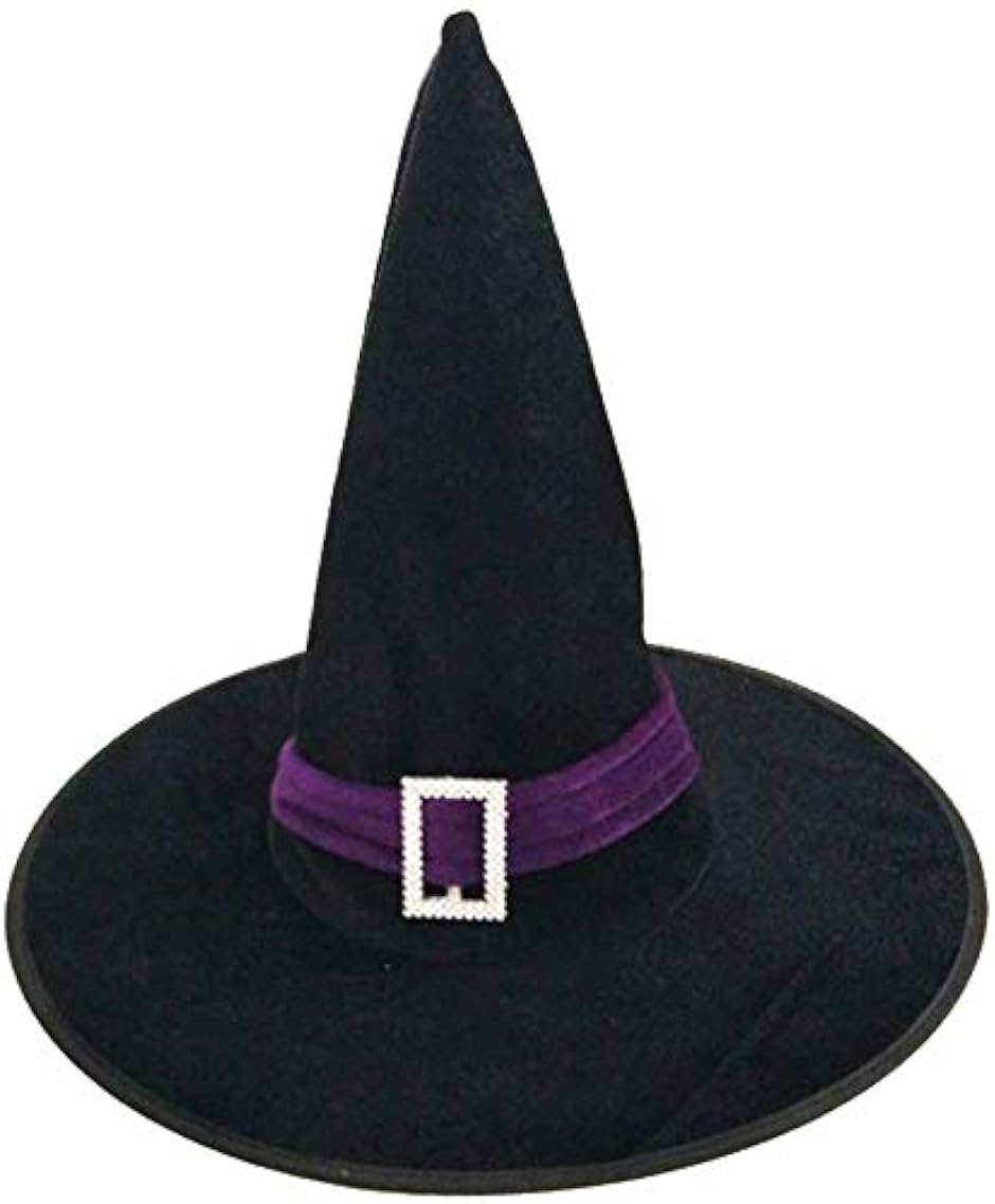 コスプレ ベロア調 魔女の帽子 ハロウィン パーティーグッズ