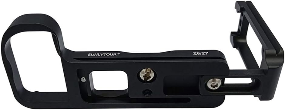 Z6 II / Z7 垂直シュートハンドグリップ 拡張版 クイックリリースLプレートカメラブラケットホルダー ニコンZ6( ブラック)｜horikku｜06