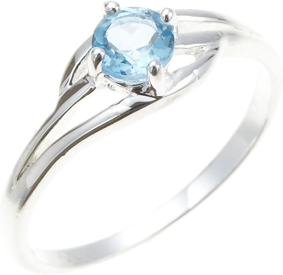 シルバー925製 ピンキー シンプルデザイン 天然石 1粒ストーン