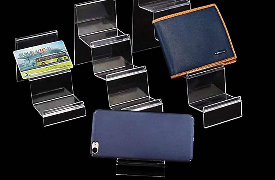 展示用 アクリル クリア ディスプレイ スタンド 携帯 スマホ 財布 CD