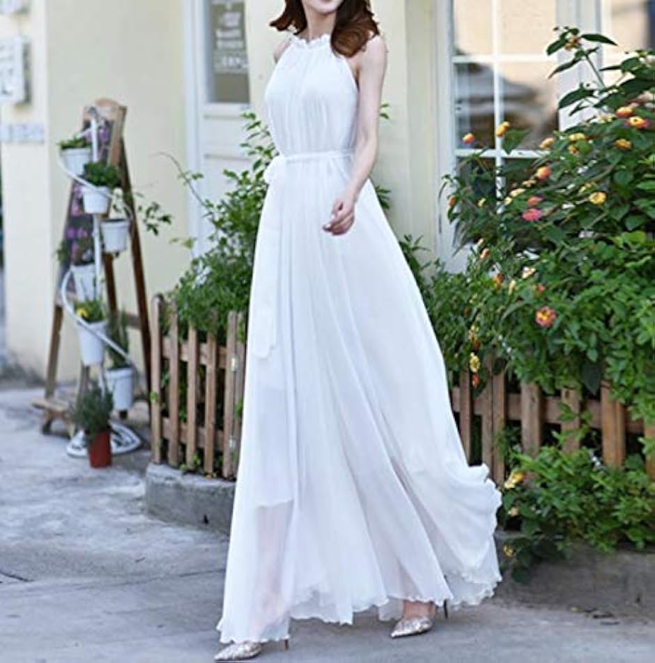 ベイブスター シフォン ロング ドレス パーティー 結婚式 二次会 
