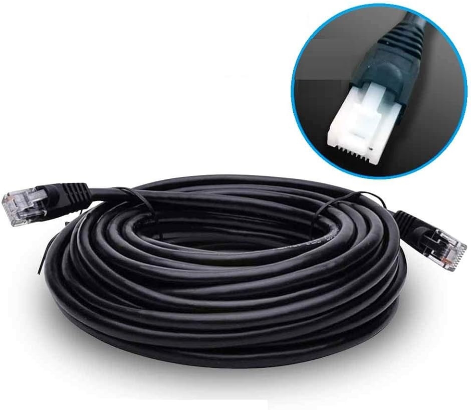 CAT5e 屋外用 LANケーブル 2重被覆 PoE対応 専用ピン付( 80m 改善版