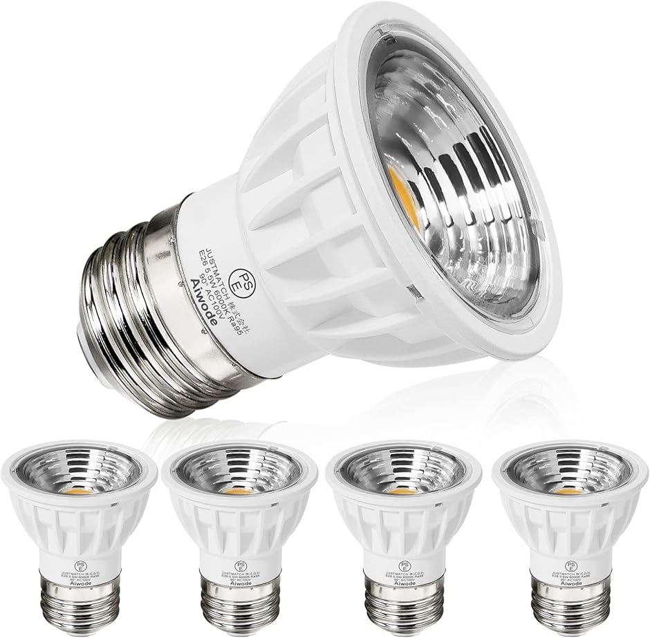 5.5W LED�d�� �����F6000K ���F��Ra95 ������JDR50�̑�֕i����d��5.5W(�����F�i5�Z�b�g�j,  2)E26)