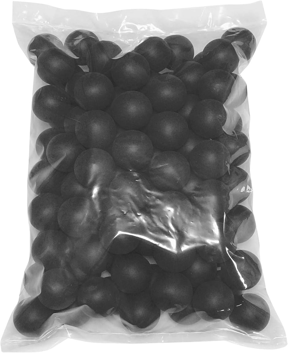 ピンポン玉 娯楽用 卓球ボール プラスチック 無地 ブラック 100個(19