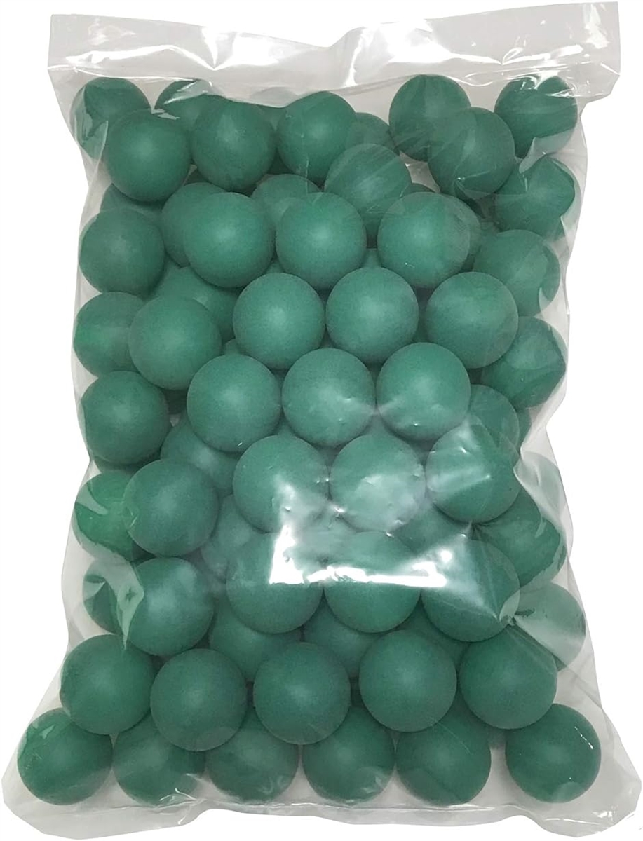 ピンポン玉 娯楽用 卓球ボール プラスチック 無地 グリーン 100個( 21 グリーン x 100個,  40mm)