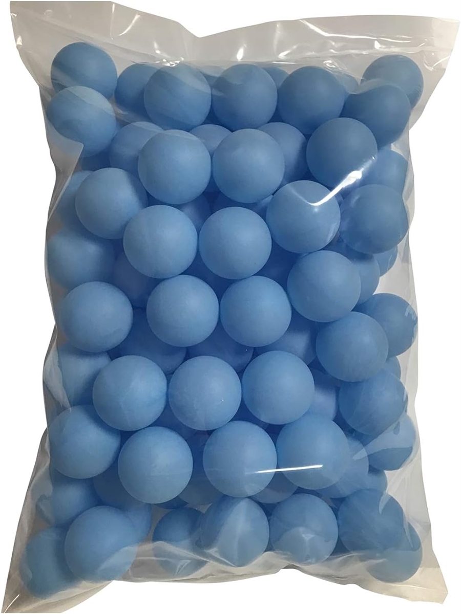 ピンポン玉 娯楽用 卓球ボール プラスチック 無地 ライトブルー 100個( 25 ライトブルー x 100個,  40mm)｜horikku