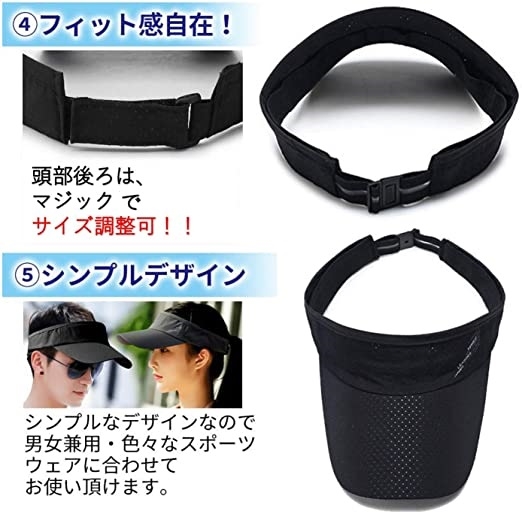ゴルフ キャップ 帽子 サンバイザー レディース メンズ スポーツ