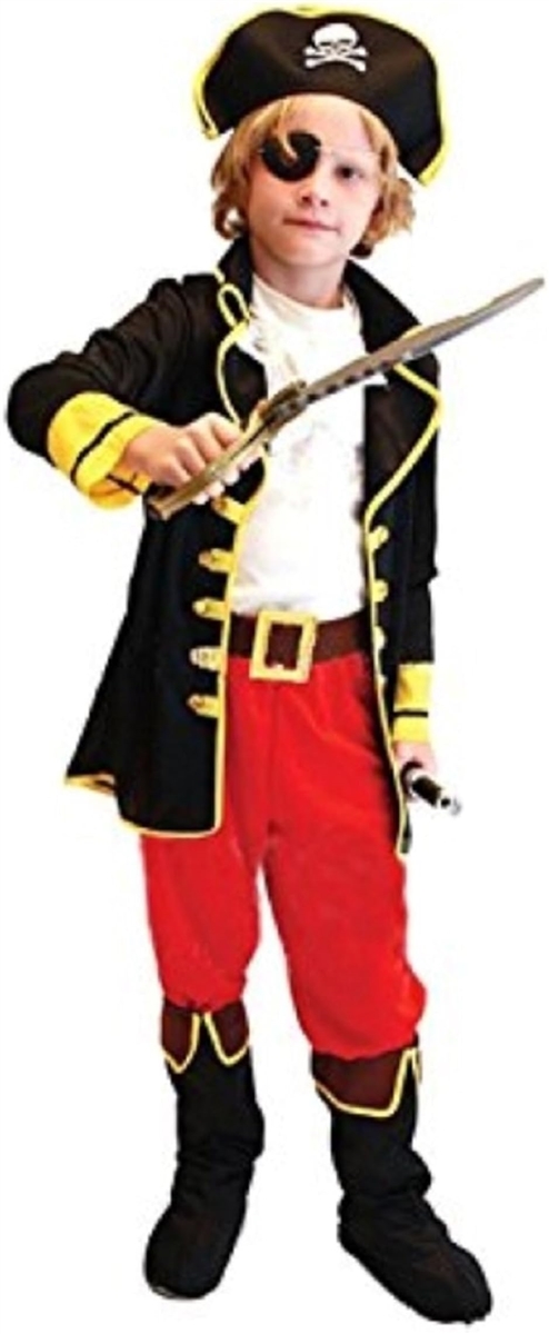 子供 海賊 衣装 セット パーティ ハロウィン コスプレ コスチューム( 黒，赤,  M)｜horikku