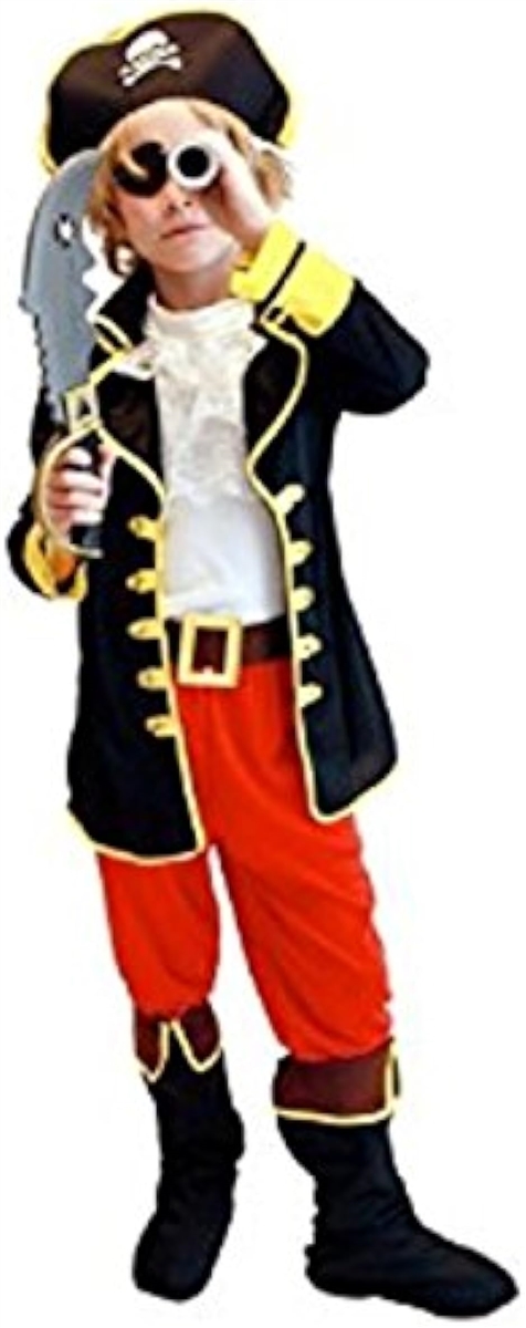 子供 海賊 衣装 セット パーティ ハロウィン コスプレ コスチューム( 黒，赤,  M)｜horikku｜04
