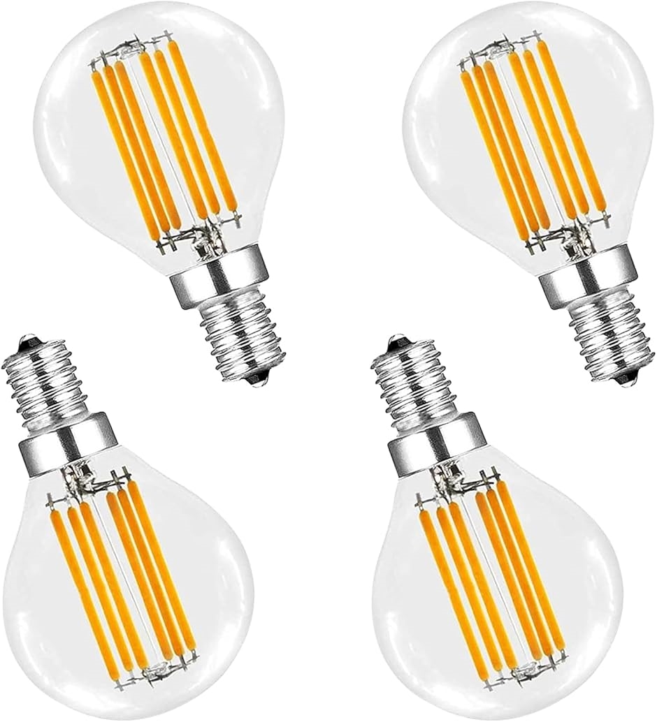 KY LEE LED�d��G45 E14���� �d���F 6W 2700K �L�z���^�C�v �N���V�b�N ���g���d��(ST64-6Wx4-T)