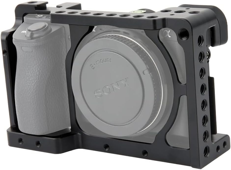 カメラケージ DSLR装備 拡張カメラケージ コールドシュー付き 軽量 装着簡単 取付便利 耐久性 長時間撮影( カメラケージ-083)