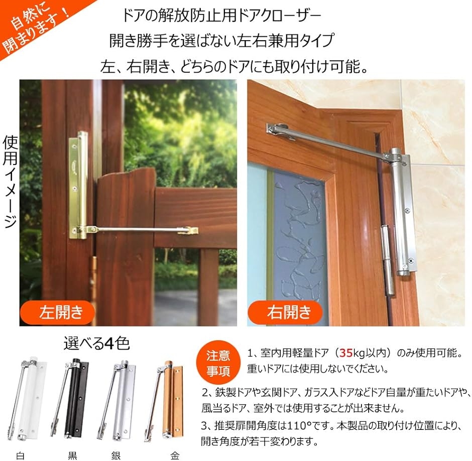 ドアクローザー 自動（建築物用金具）の商品一覧｜金物、部品｜材料、部品 | DIY、工具 通販 - Yahoo!ショッピング