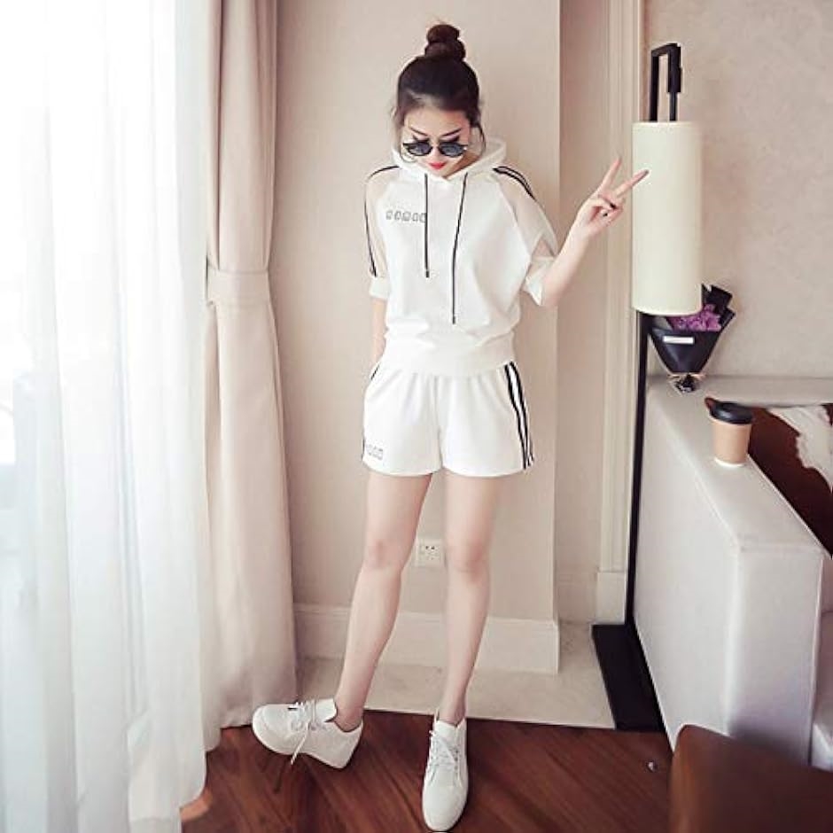 母の日 AS30 半袖パーカー セット ジャージ上下セット 半袖半ズボン t