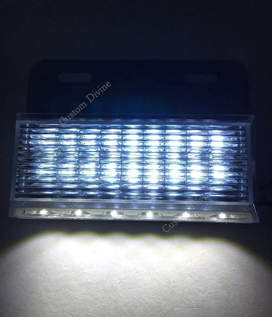 24V トラック 用 角型 LED サイド マーカー ランプ アンダー ダウン ライト 付き 10個 セット レインボー( ホワイト)｜horikku｜07