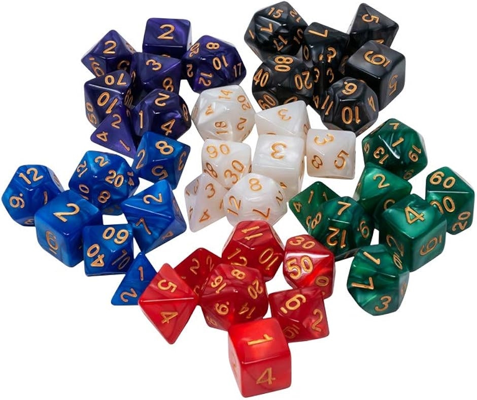 多面体 サイコロ ダイス セット 4面 6面 8面 10面 12面 20面 TRPG