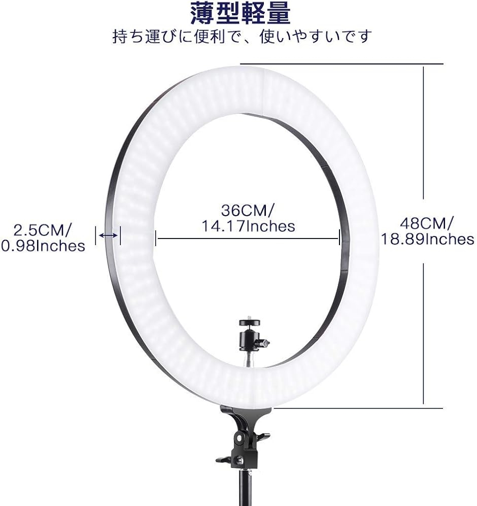 LEDリングライト カメラ写真ビデオ用照明キット 80W 2700K-5500K二色無段階調整 480個の高輝度SMD MDM( 18インチ) :  2b8xg6sh19 : スピード発送 ホリック - 通販 - Yahoo!ショッピング