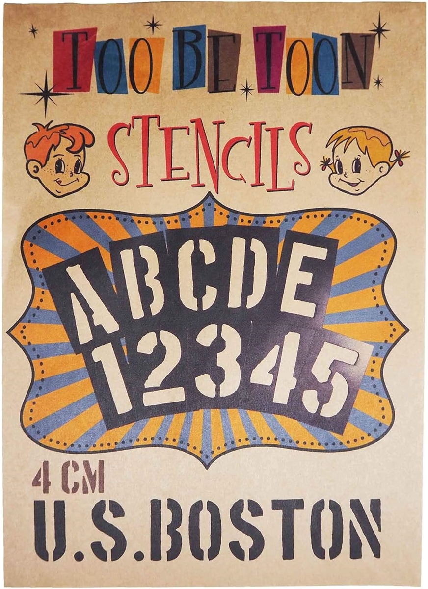�X�e���V���V�[�g �A ���t�@�x�b�g�啶���������Z�b�g U.S.BOSTON SSBTcm( ��,  4cm)