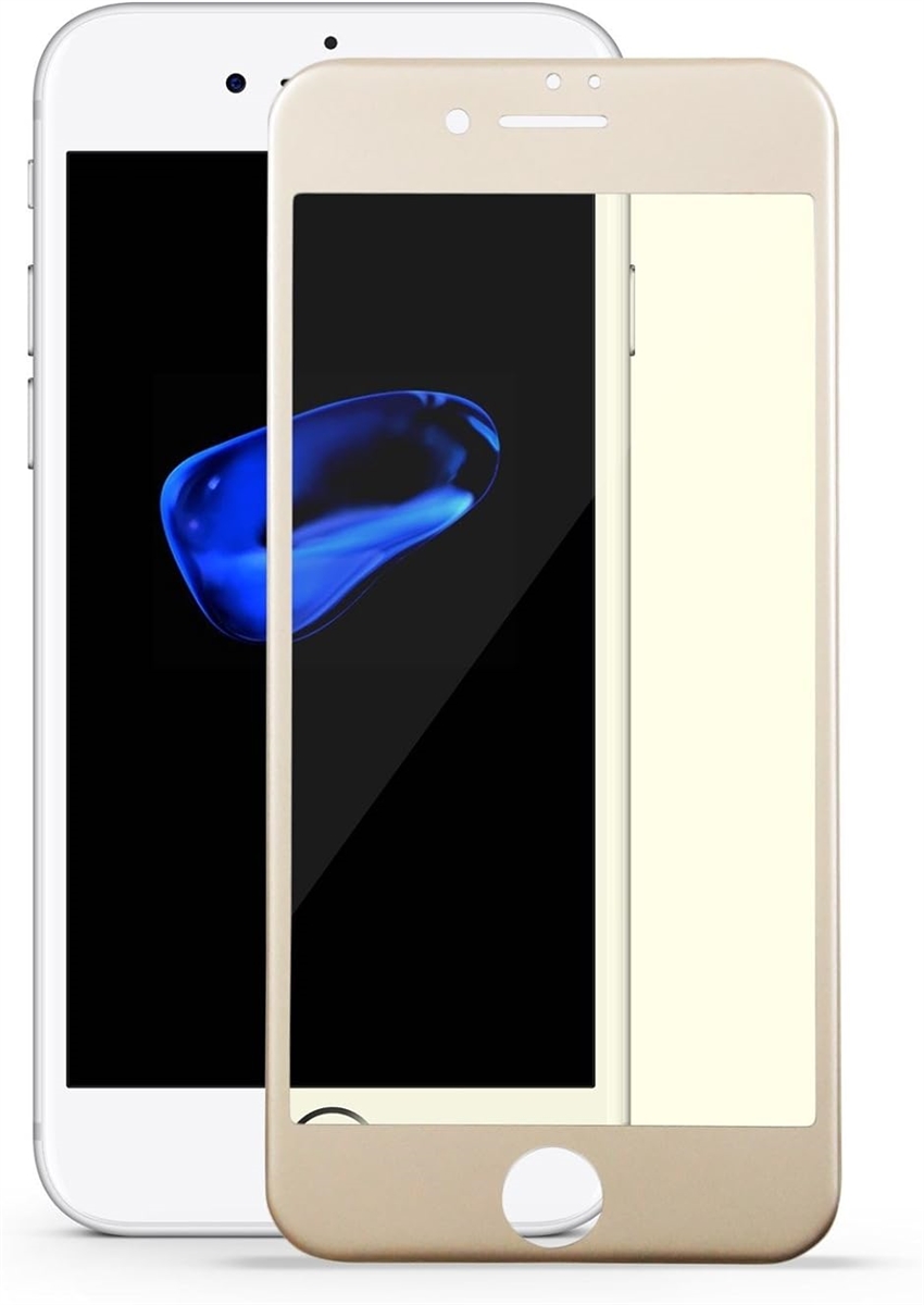 ガラスフィルム 強化液晶保護フィルム 薄型 気泡ゼロ 指紋防止 S MDM( ゴールド,  iPhone6/6s)｜horikku