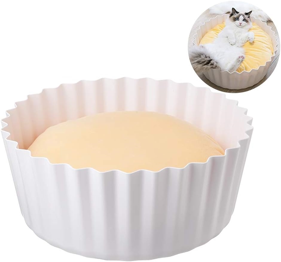 猫ベッド ふわふわ 洗える ペットクッション ペットソファ 暖かい カップケーキ型