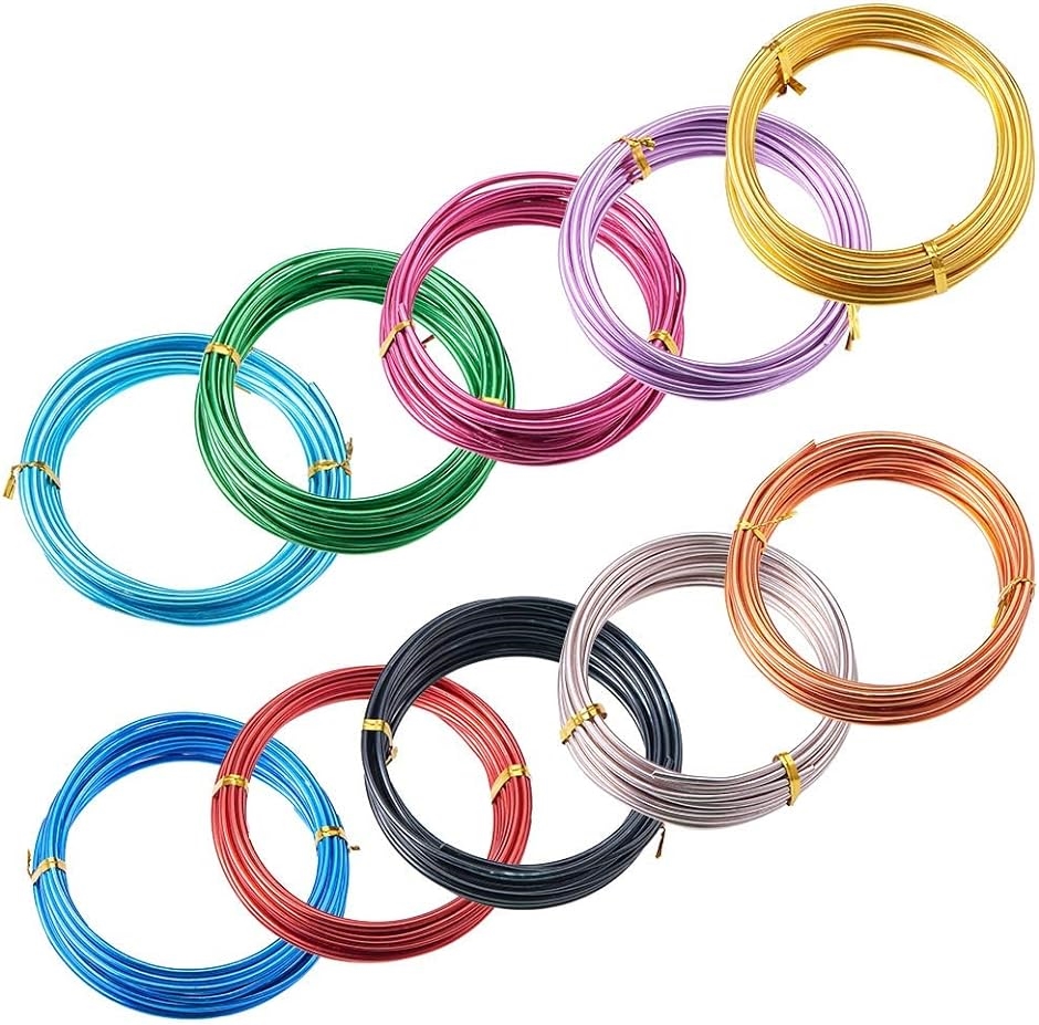 PandaHall ߥ磻䡼 ߥå 10å 顼 եȥ磻䡼( 5m/ʥ顼,  3mm)