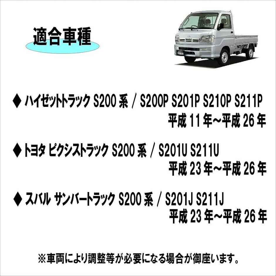 Monica James 2インチ リフトアップ S200系 ダイハツ[z3g1 2インチ リフトアップ S200系 ダイハツ ハイゼット/トヨタ