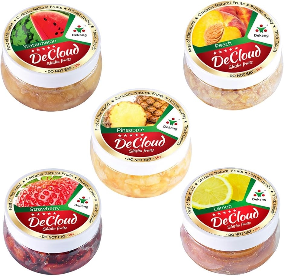 �V�[�V�� �t���[�o�[ DeCloud Shisha Friut Hookah Mix Flavors Set �� (50gx5pcs-B)