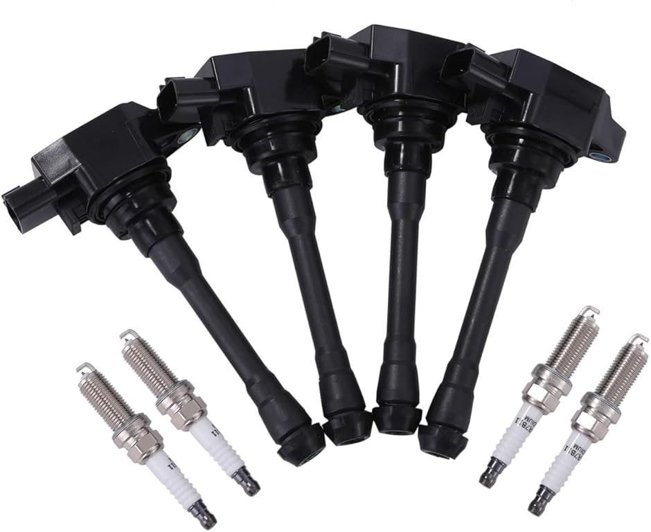 日産 セレナ C25/NC25 スパークプラグ&イグニッションコイル 4個セット 日産 用 イリジウム スパークプラグ ＆ イグニッションコイル 4