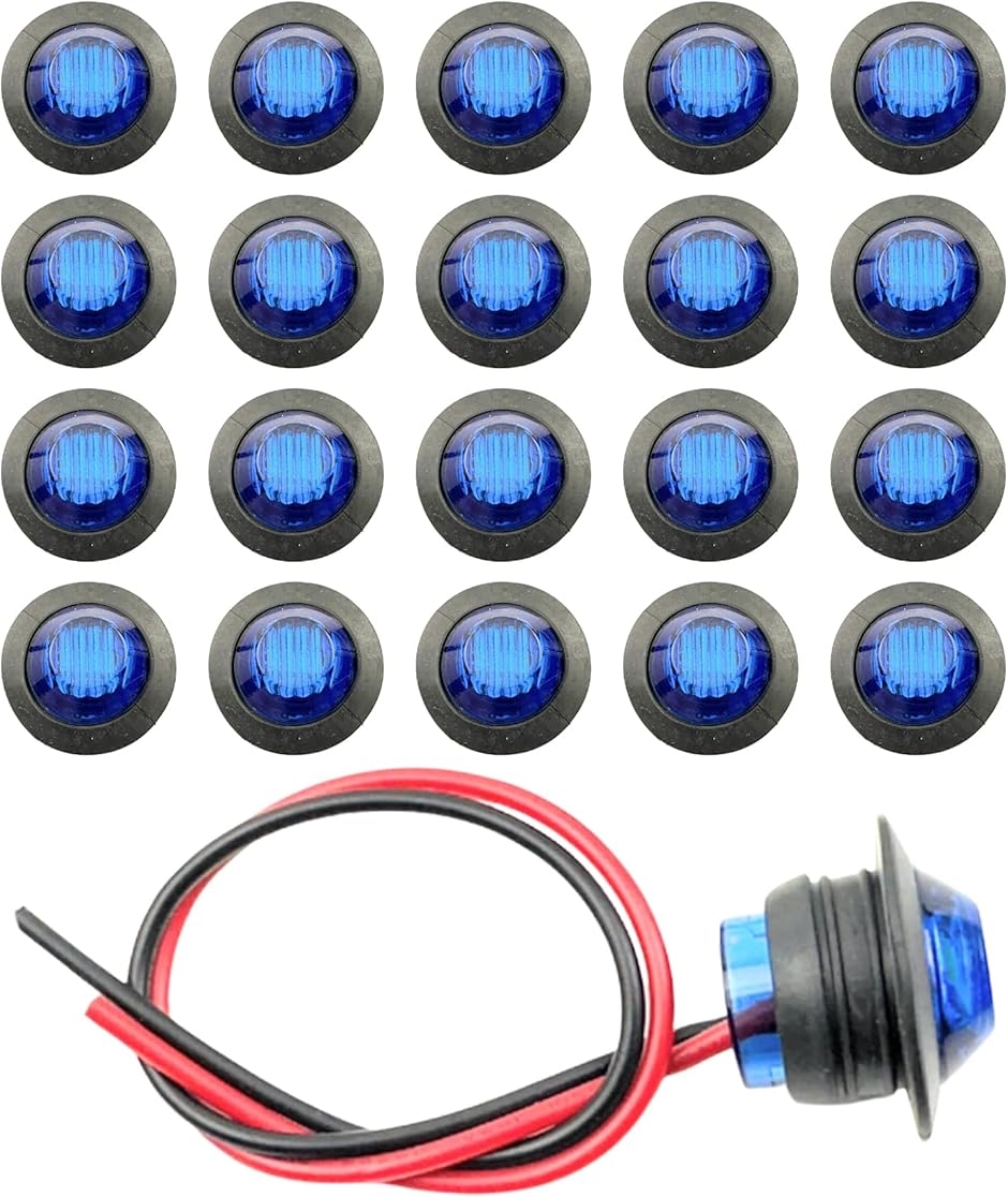 LEDTCh}[J[v 12V 24V ԕ ی^ 3LED 20Zbg gbN g[[ oXp (u[)