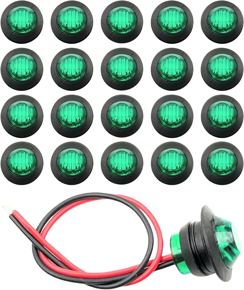 LEDTCh}[J[v 12V 24V ԕ ی^ 3LED 20Zbg gbN g[[ oXp (O[)