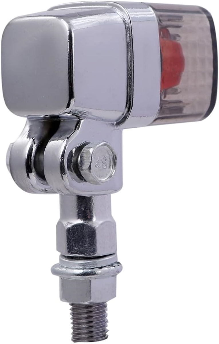 互換品】角型 ヨーロピアン メッキ ウインカー ステー 付 クリアー