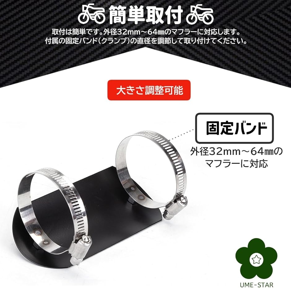 マフラーガード ヒートガード ステンレス マフラーカバー バイク用