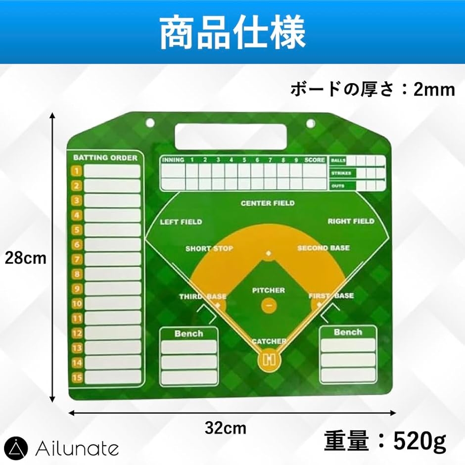 野球 作戦ボード マグネット 作戦盤 作戦板 ソフトボール コーチング