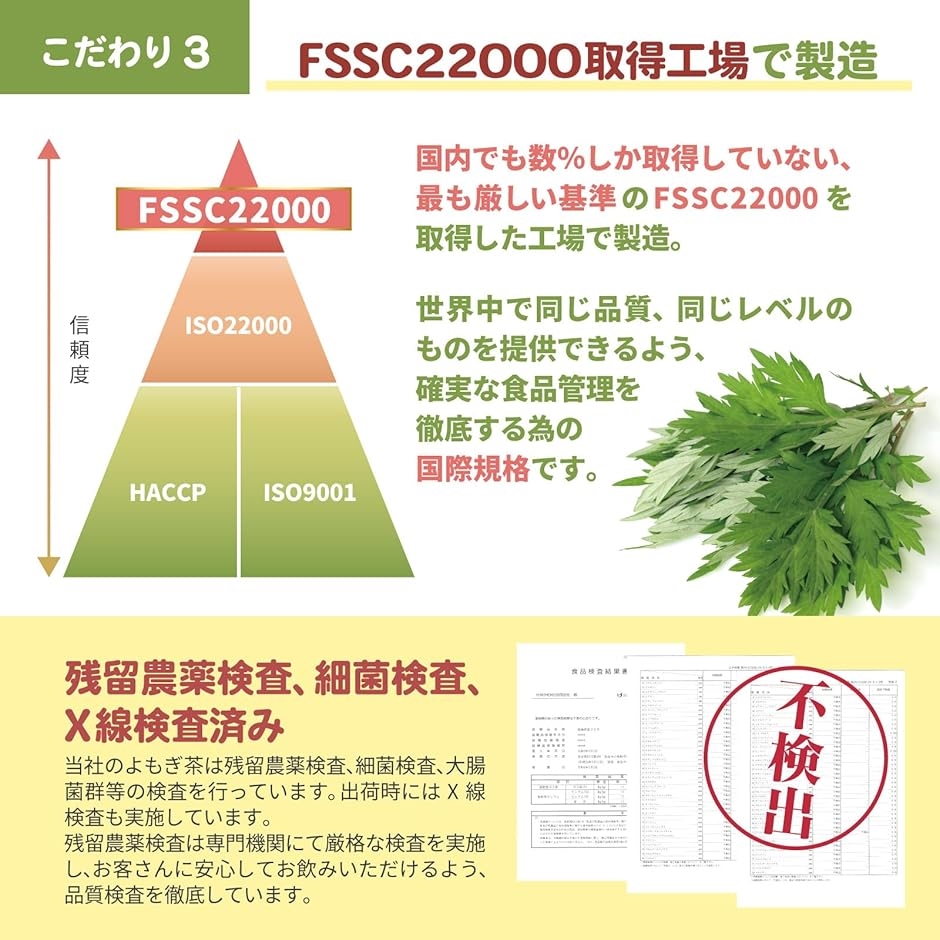 医師&管理栄養士のW監修 よもぎ茶 国産 徳島...の詳細画像5