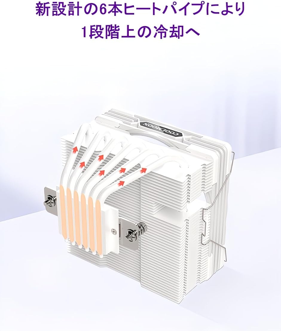 CPUクーラートップフロー空冷クーラー 120mm LED ARGB 5v 3pin LGA1700