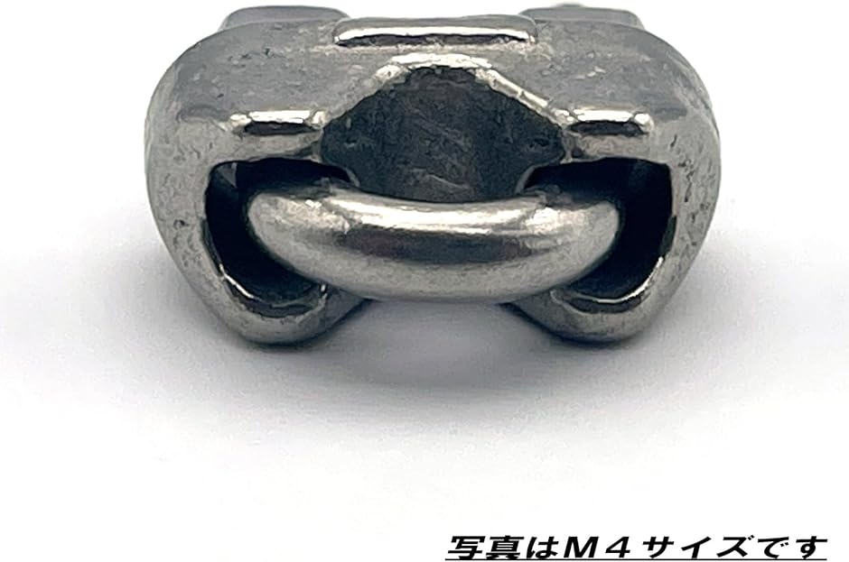 ワイヤークリップ ロープ 止め金具 留め具 ス...の詳細画像3