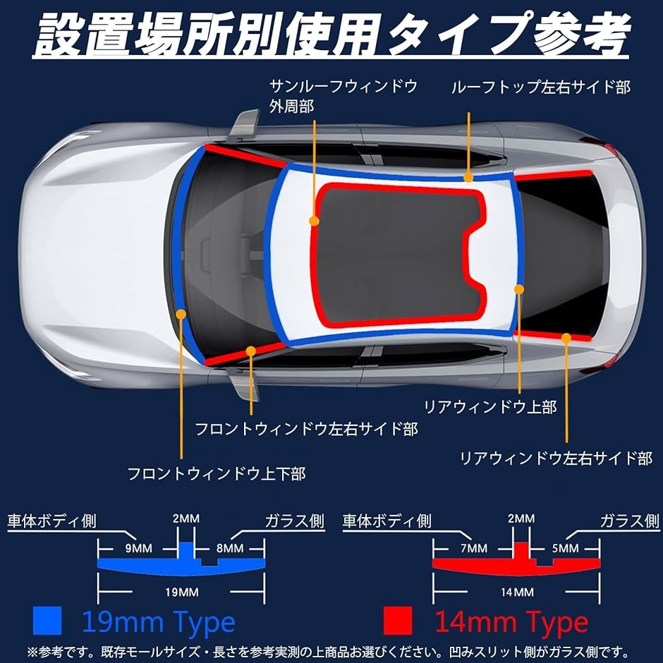 フロントガラス モール 交換 ゴム リア ウインドウ ドア エッジ