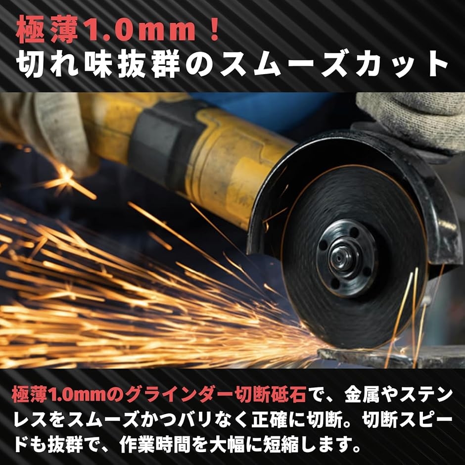 ディスクグラインダー 刃 切断砥石 替刃 サンダー 金属 鉄 ステンレス 