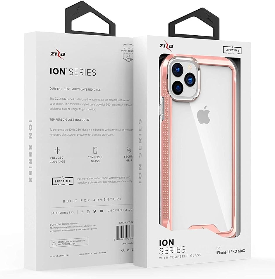 iPhone 11 Pro Max 2019 6.5インチ (ローズ・ゴールド / クリアー, Max