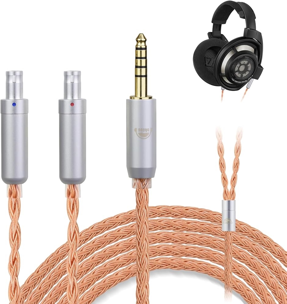 ZT16 �w�b�h�z���P�[�u�� HD800 �����P�[�u�� �C���z���E�w�b�h�z���p(4.4mm,  HD800S/820/800�R�l�N�^)