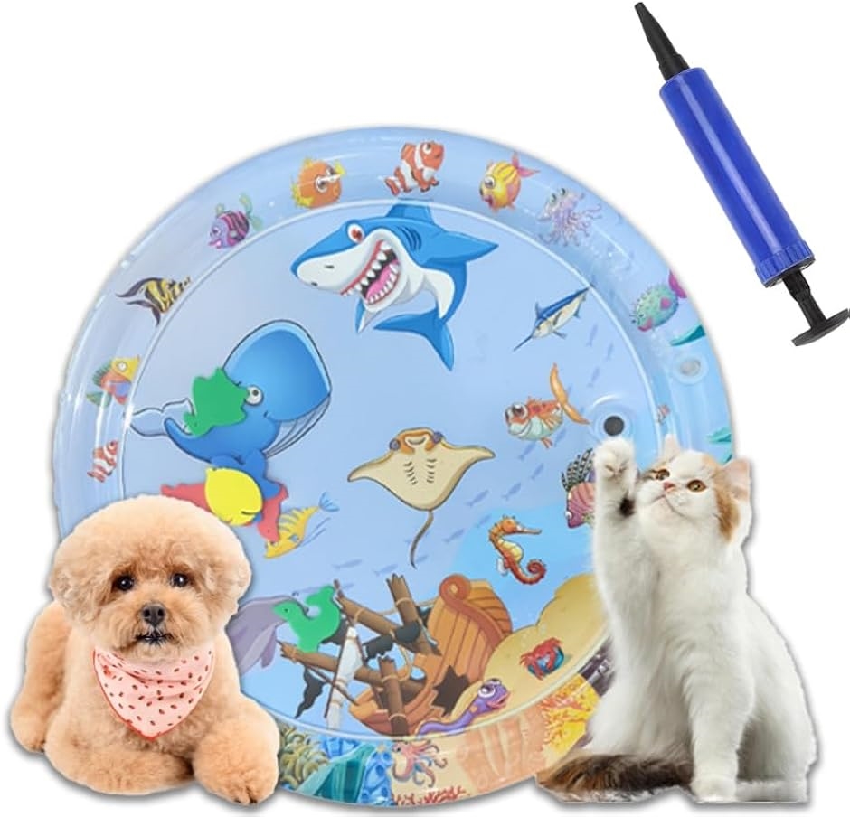 Yahoo! Yahoo!ショッピング(ヤフー ショッピング)猫用 犬用 ウォーターベッド ウォーターマット ペット用 ポンプ付き プレイマット 玩具 おもちゃ pvc 水（ 海賊船,  65cm）