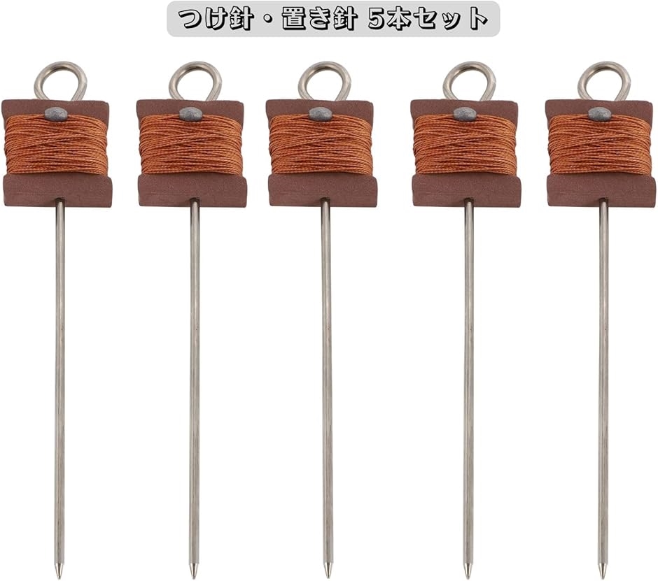 うなぎ仕掛け　はえ縄仕掛け　5組　　取り替え針　2組 Amazon | Deep Range うなぎ 釣り 仕掛け ウナギ針 延縄 30m
