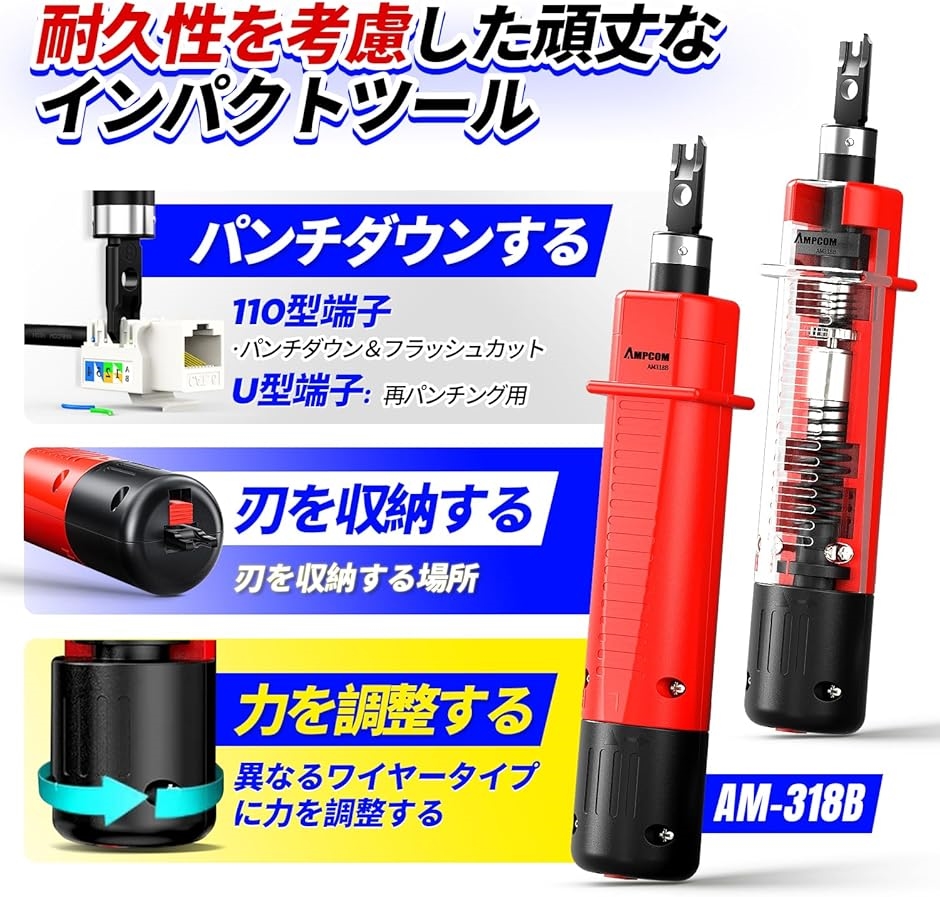LANケーブル自作工具キット 9点工具セット ...の詳細画像2