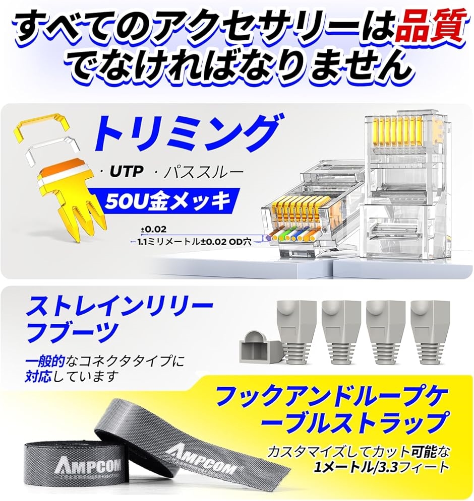 LANケーブル自作工具キット 9点工具セット ...の詳細画像5