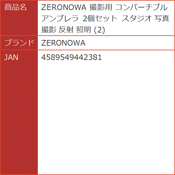 撮影用 コンバーチブルアンブレラ 2個セット スタジオ 写真撮影 反射