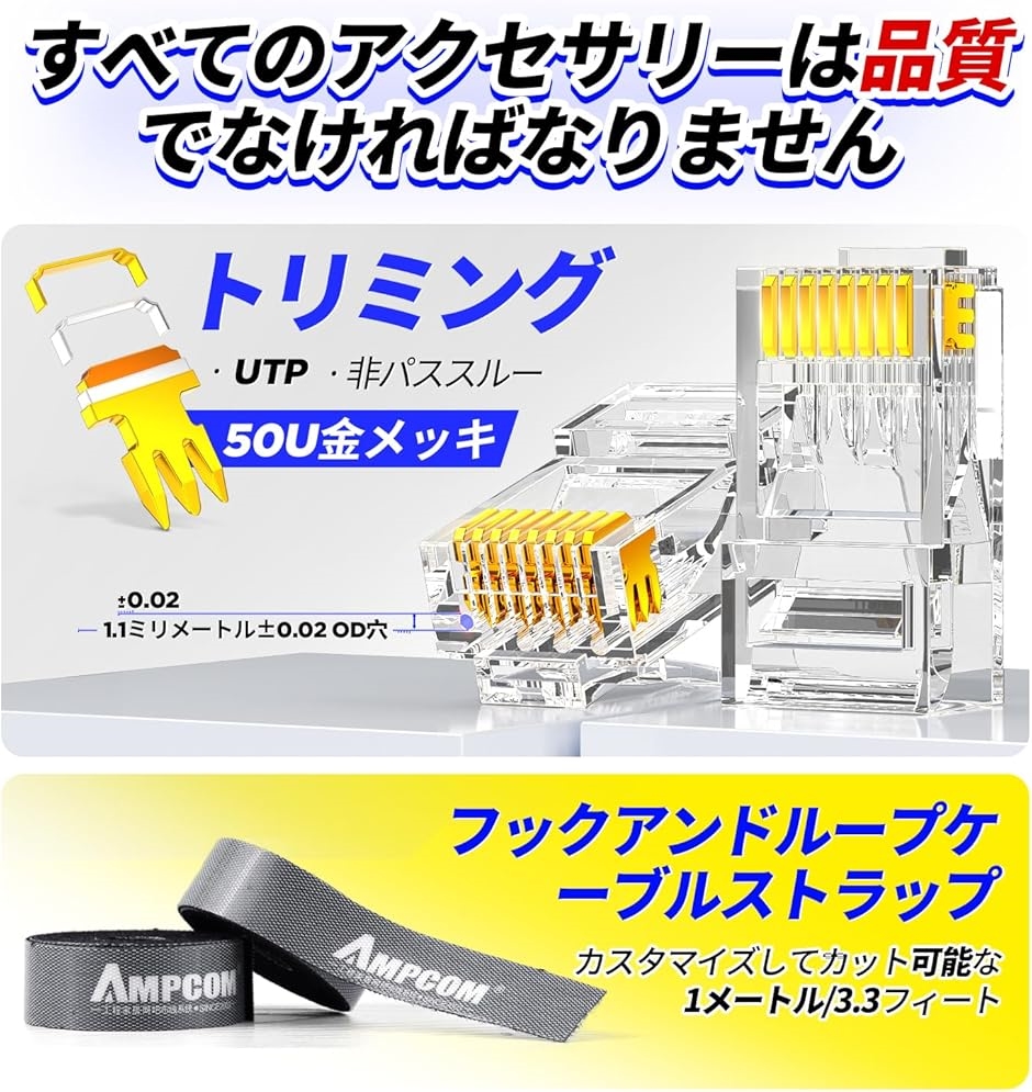 LANケーブル自作工具キット 7点工具セット圧...の詳細画像5