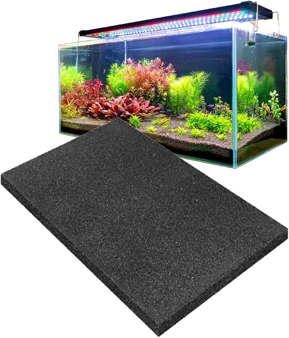 水槽スポンジフィルター 交換 自作 ろ過材 30x40x2cm アクアリウム